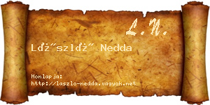 László Nedda névjegykártya